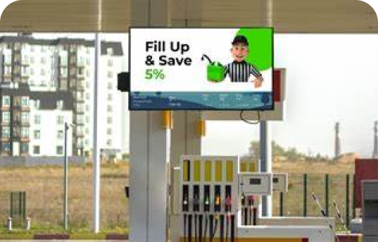 Digital Signage For Petrol ad