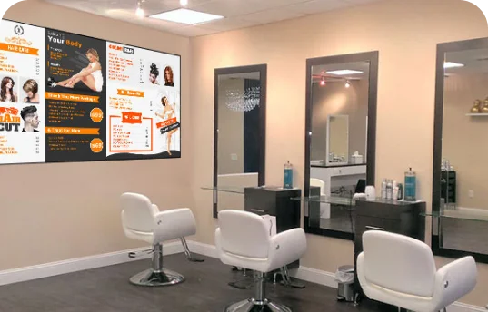 Digital Signage for Salon