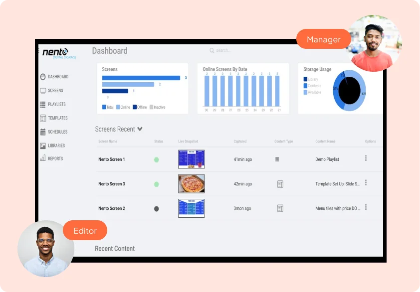 Digital Signage Dashboard