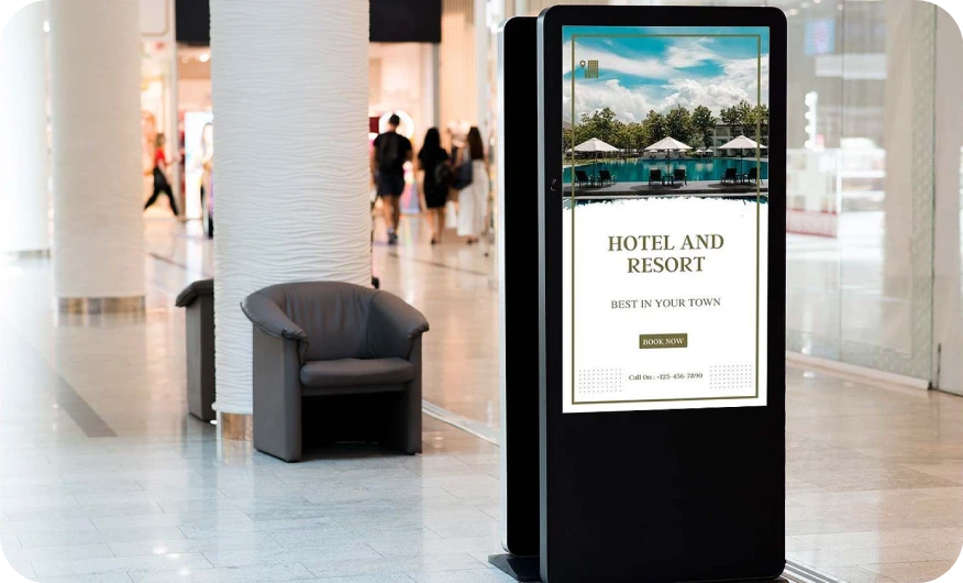 Hotels Digital Signage Display