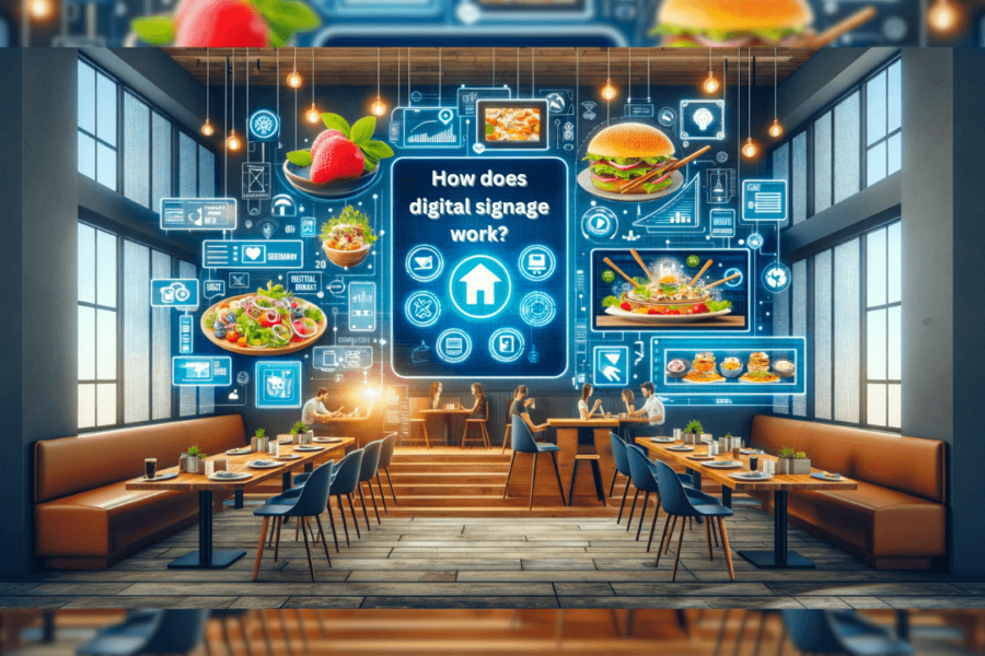 How does digital signage work