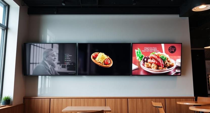 smart digital signage for restaurants
