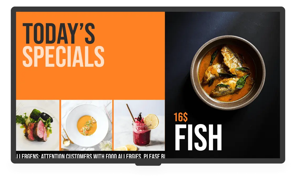 featured todays specials restaurants template