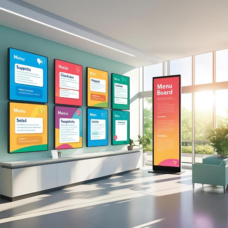 Top Medical Digital Menu Board