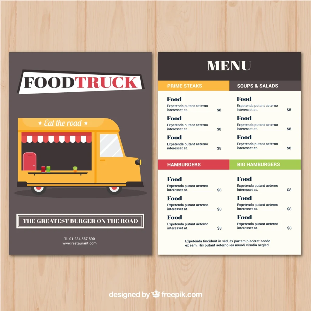 Food Truck Digital Menu Board