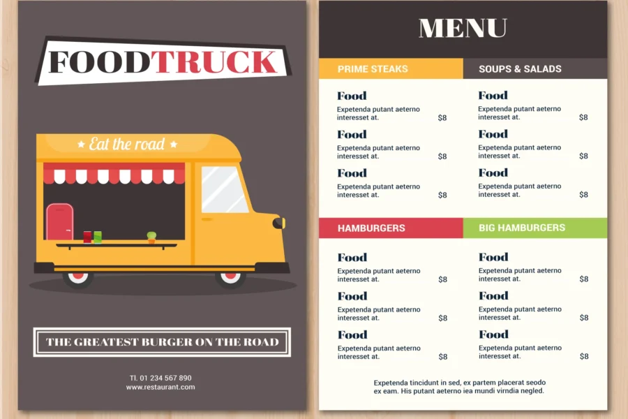 Food Truck Digital Menu Board