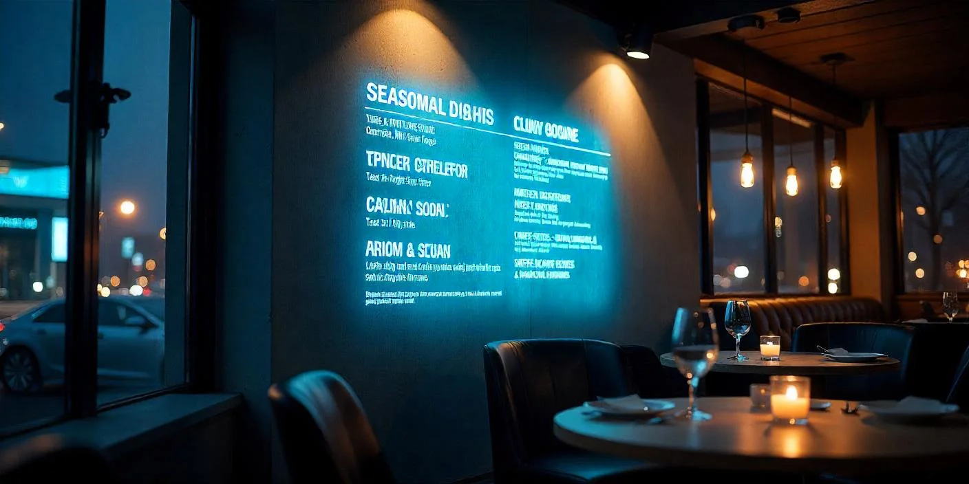 Restaurant Menu Eye Catching Visuals