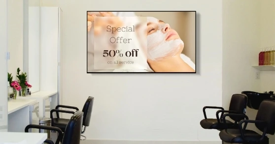 Salon digital signage
