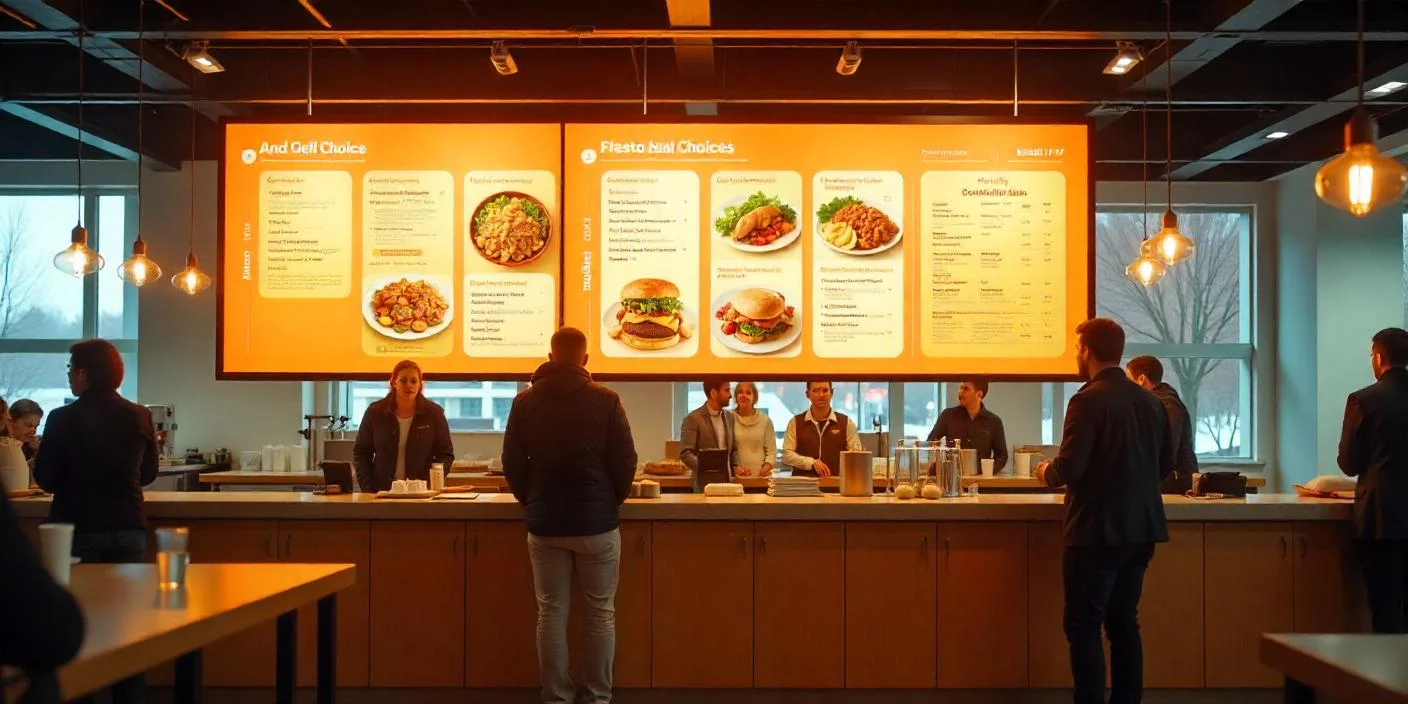 commercial television or LED display