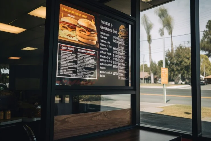 Digital Restaurant Menu Boards