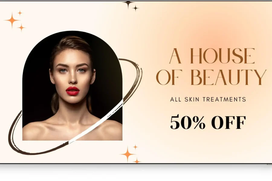 Digital signage for Salons