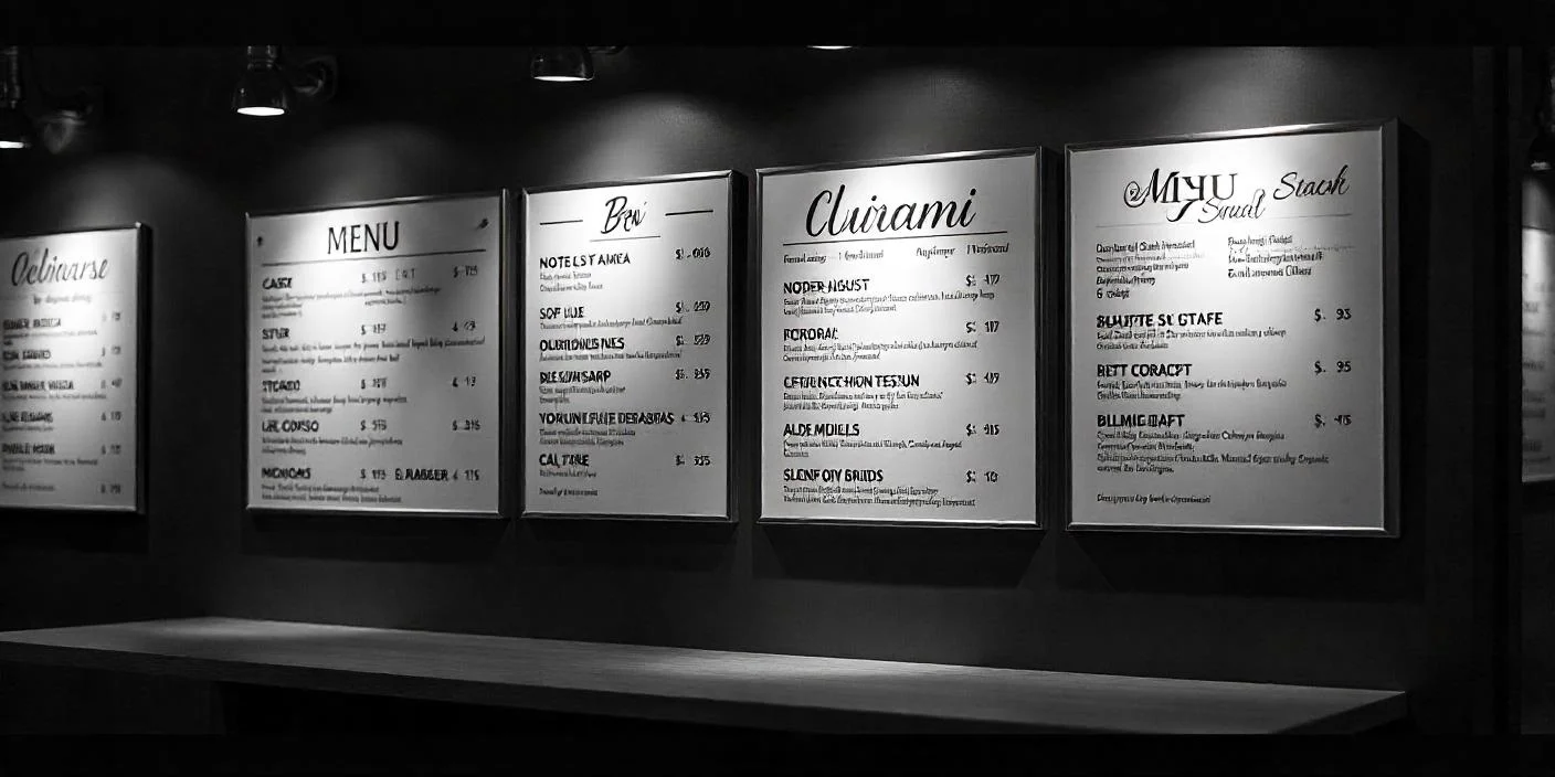 attractive restaurant special board