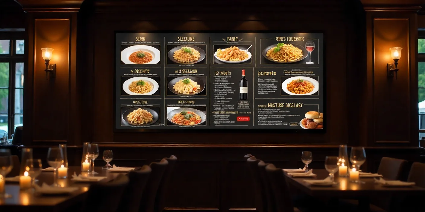 beautifully designed menu board