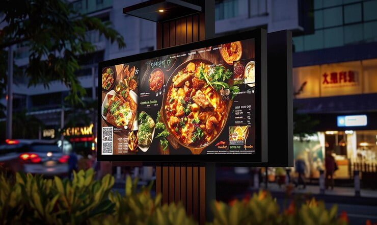 digital signs for restaurants