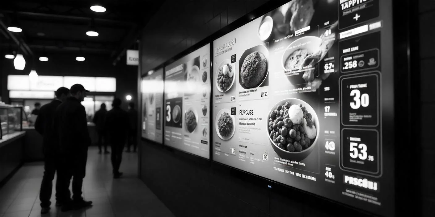 easy to update LED menu boards