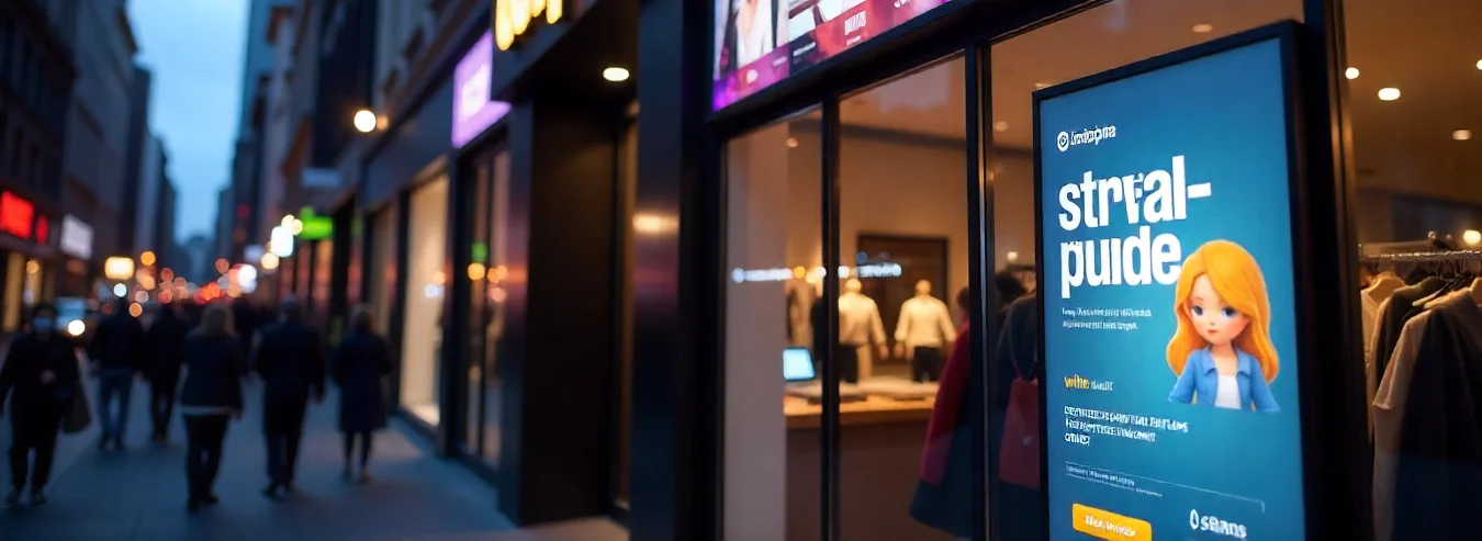 Durability & weatherproofing storefront digital signage