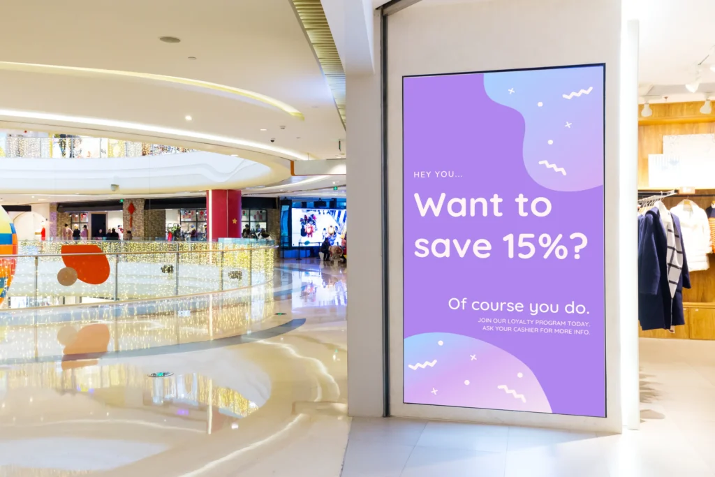 digital signage at your storefront