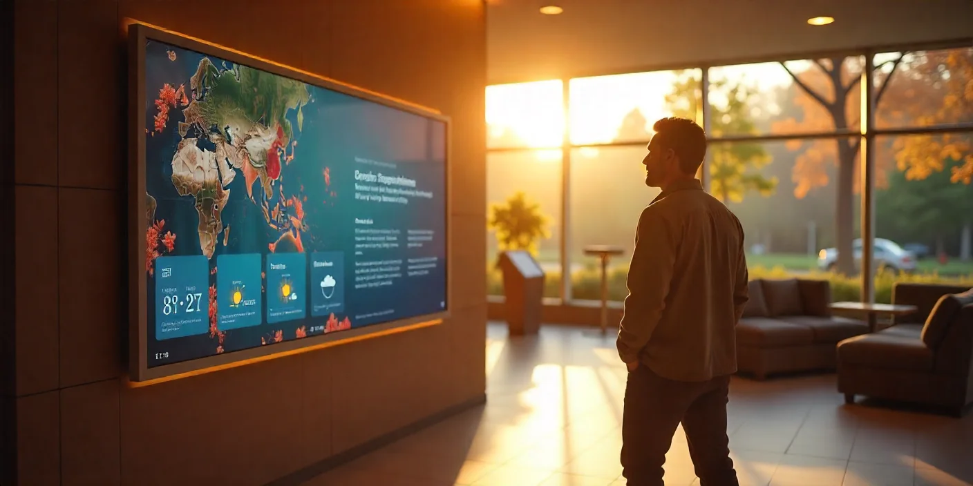 digital signage in vital high-traffic areas