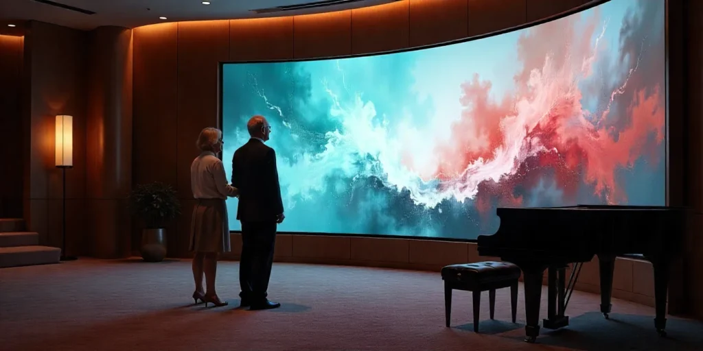 hotel lobby digital signage