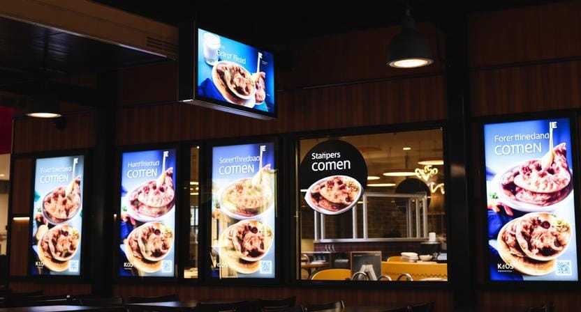 full-service digital menu board