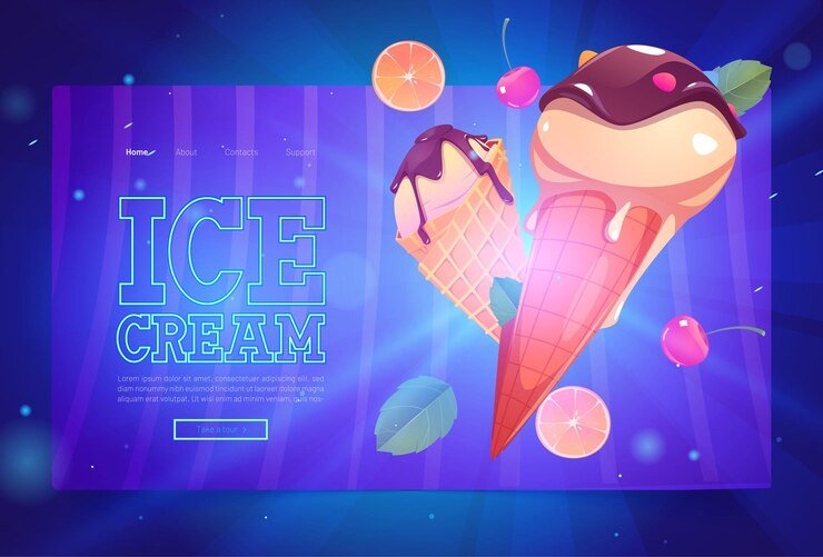 Ice Cream Digital Menu Board Order