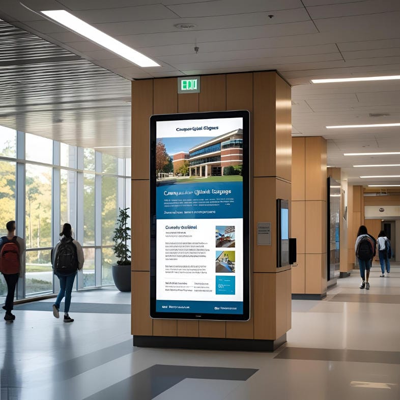 campus digital signage