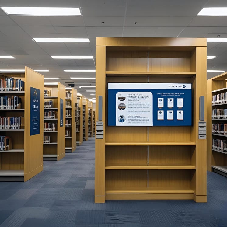 digital signage for libraries