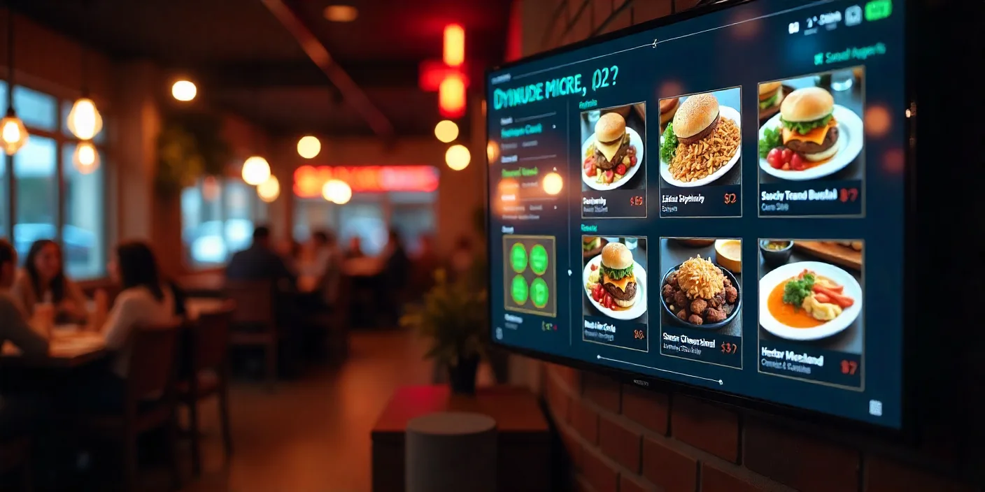 TV digital menu board software