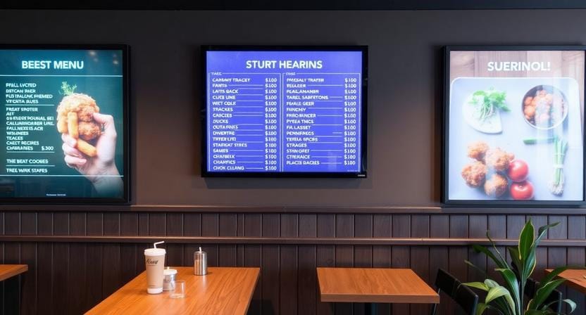 digital signage menu board system