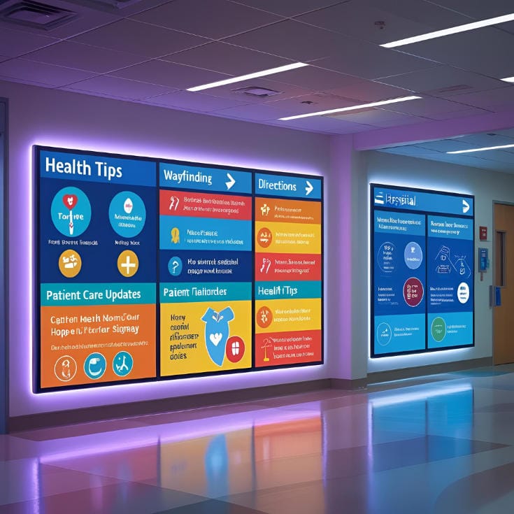 digital signage for hospitals