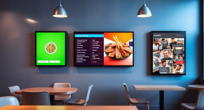 Digital signage partner program for restaurants