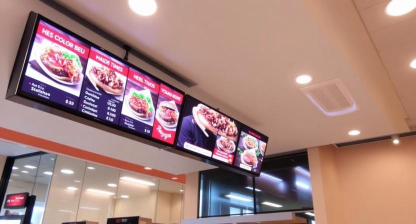 food court menu board