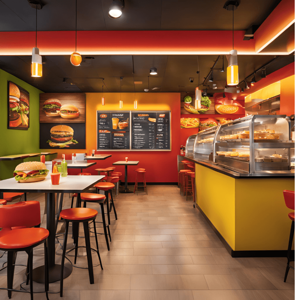 fast food restaurant menu