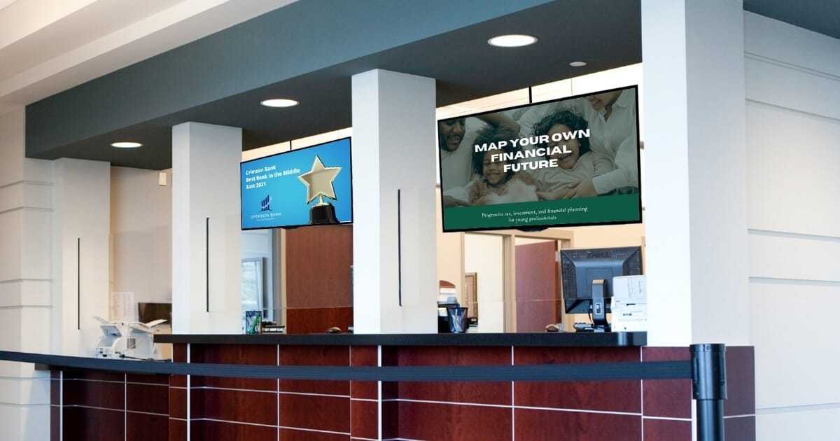 Digital Signage in Bank Branches: Enhancing Customer Experience and Operational Efficiency