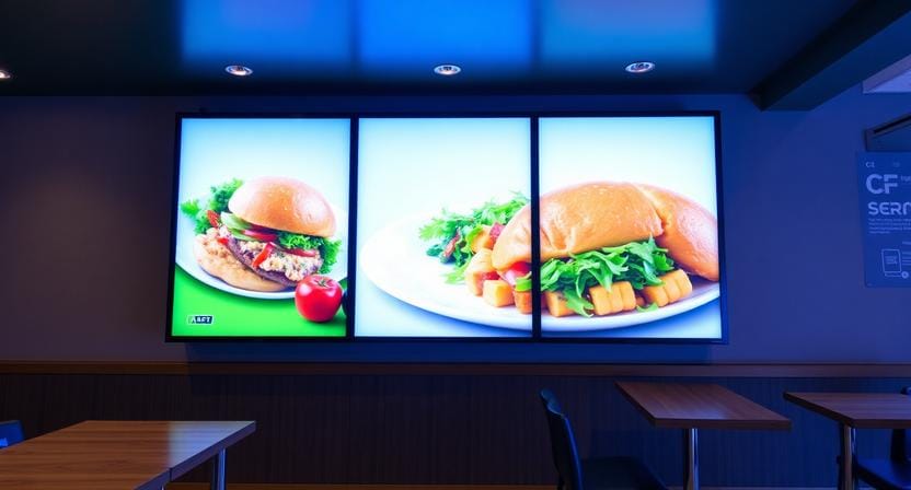 display restaurant menus