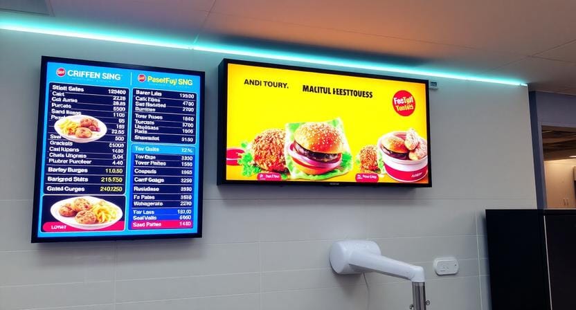 fast food menu board design