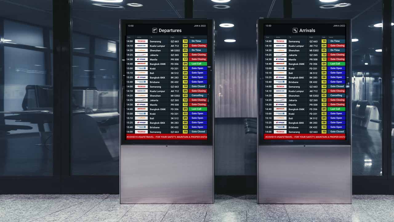 Why Every Modern Airport and Transportation Hub Uses Digital Signage and Touchscreens
