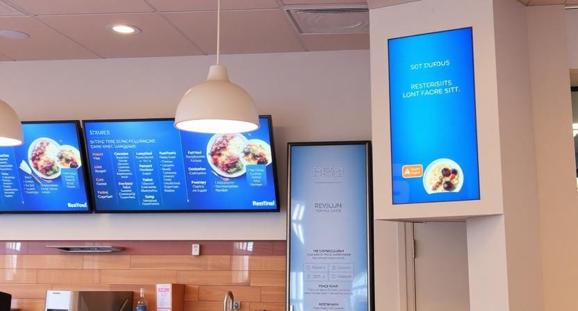 Digital Signage in restaurants and cafes
