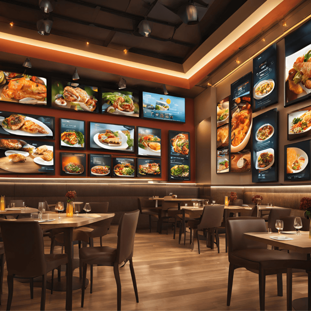 Digital TV Menus in Restaurants