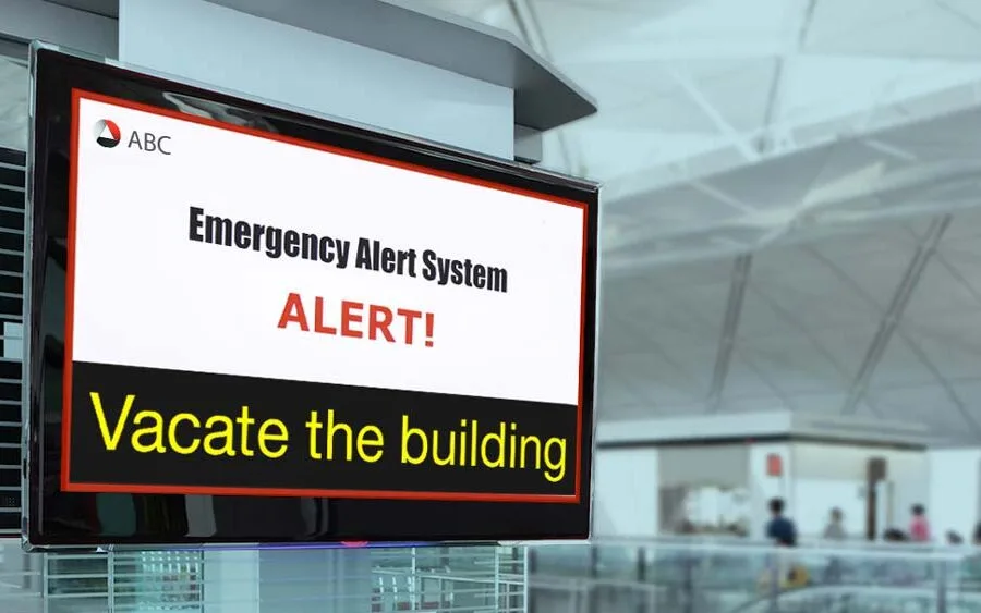 Indoor Alert Signage Board