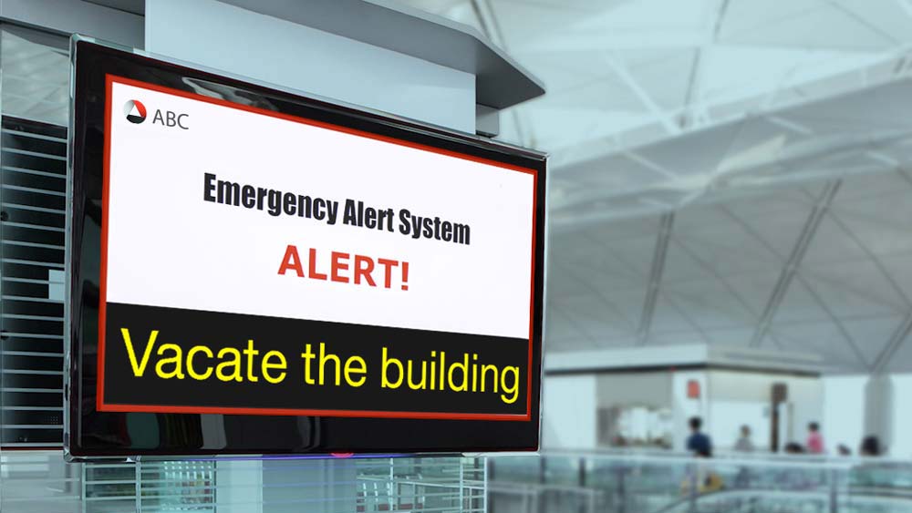 Indoor Alert Signage Board