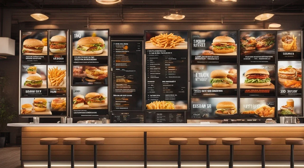 High-Converting Fast Food Digital Menu Board