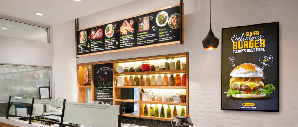 buy digital signage for restaurant