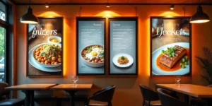 Chalkboard-Style Café Menu Board