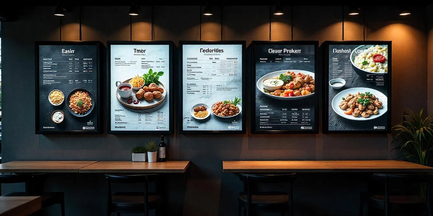Types of Wall Menus for Restaurants