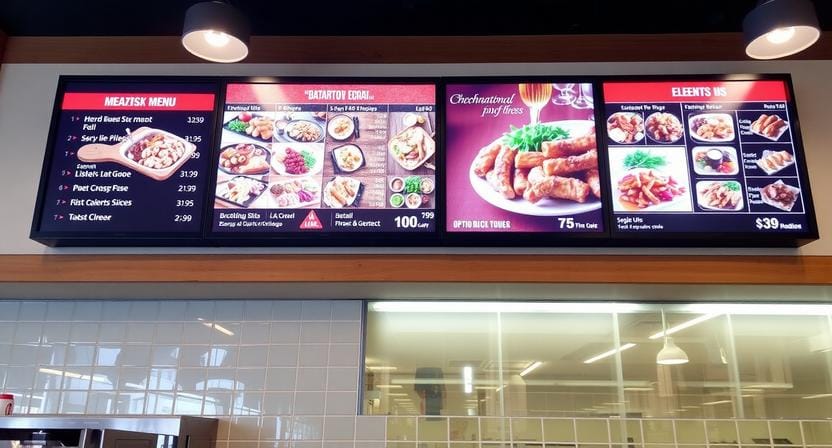 Digital Menu Board for Restaurants