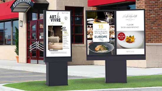 55 inch Digital Menu Board