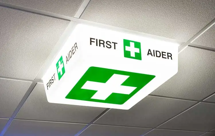 First aid signage