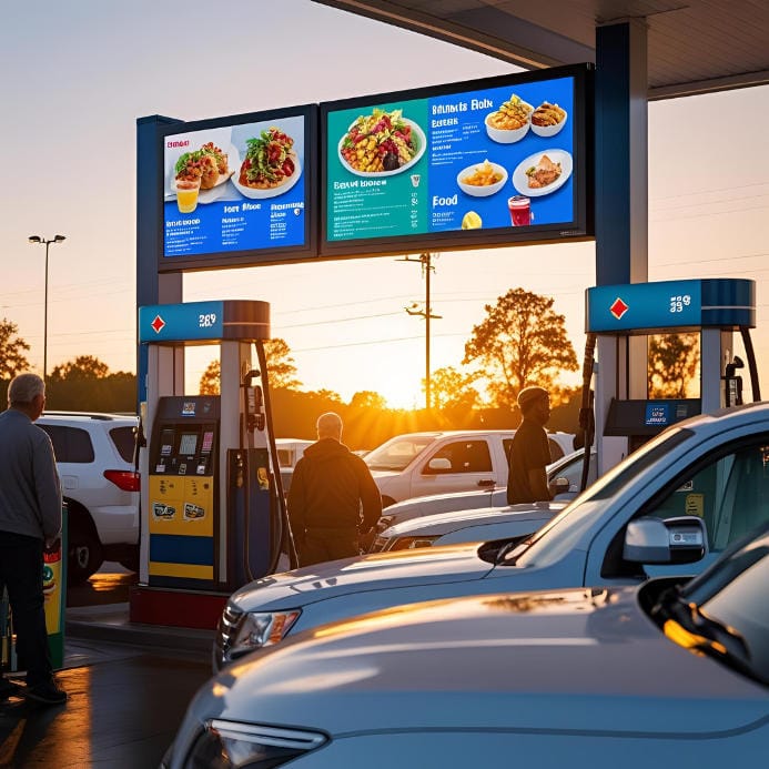 Gas Station Digital Menu Boards