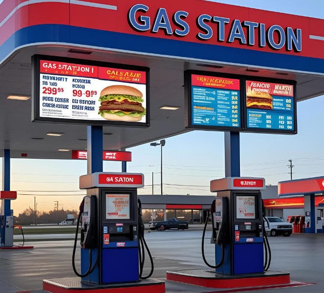 Gas Station Digital Signage